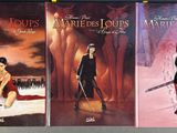 three book covers of the vampires and vampires series on a wall