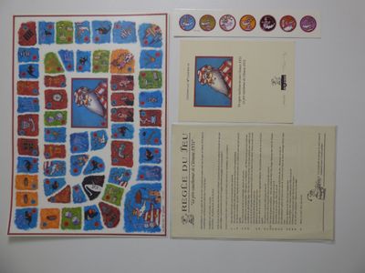 une photo d'un jeu de société installé sur une table