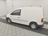 a picture of a white van parked in a garage