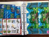 a picture of an open book with pictures of animals on it