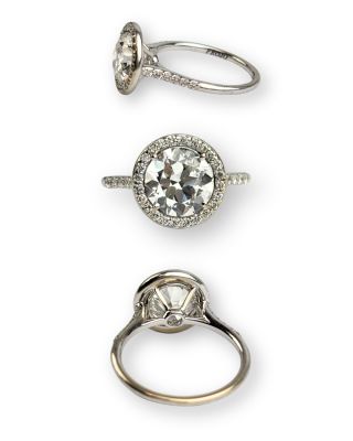 trois types différents de bagues de fiançailles ornées de diamants