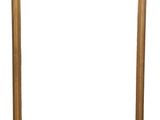 a gold picture frame with a white background