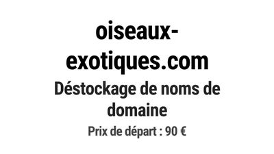 Nom de domaine oiseaux-exotiques.