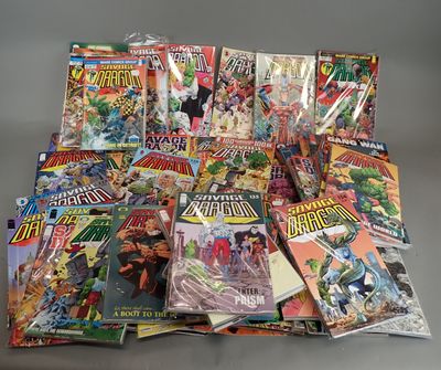 a pile of comics sitting on top of each other on a table