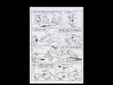 a black and white comic strip with a cat on it