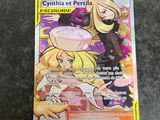 a close up of a pokemon card on a table