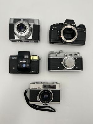 Lot DE 5 Appareils Photo : Icon Contessa / Praktica Bc1 / RE…