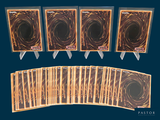 several cards are arranged in a row on a blue background