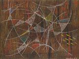drawing of a piece of wood with lines and shapes on it