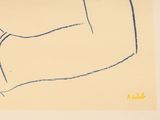 a drawing of a man ' s arm with a hand on it