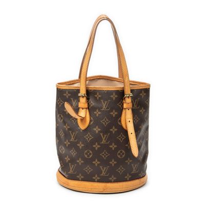 louis vuitton monogram canvas bucket bag