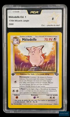 un gros plan d'une carte Pokémon sur laquelle figure un cochon