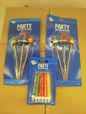 lot de 280 paquets de bougies - anniversaire