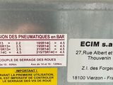 a label on the back of a machine that says ecim