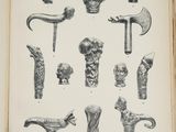 an old book with a bunch of different types of objects on it
