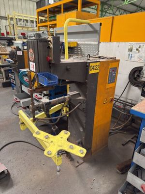 a machine that is sitting inside of a building