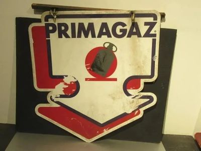 202.52 - Plaque Publicitaire EN Tole Double Face Primagaz - …