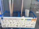 a rack with a bunch of tools on it in a store