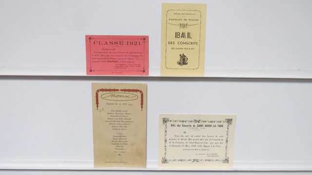 Divers Creuse : Lot de 3 cartons d’invitation Bal des Conscrits +...