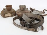 a lot of old items that are sitting on a table