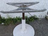 a metal object that is sitting on the ground
