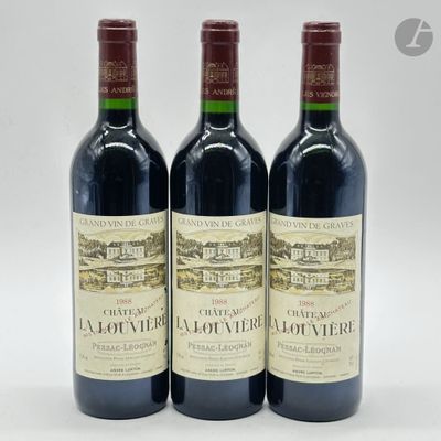 3 B CHÂTEAU LA LOUVIERE Rouge (1 e.a.), Pessac-Léognan, 1988 - Photo 1