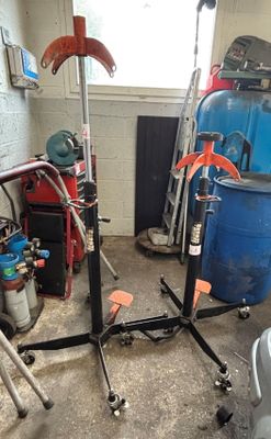 a picture of a garage with a lot of tools and equipment