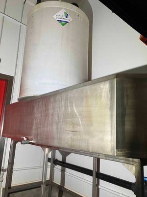 Cuve à sang et son support inox