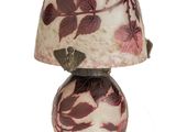 a lamp that is sitting on top of a table
