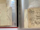 two pictures of a woman and a man in a book