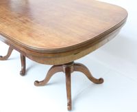 Table de salle à manger en bois de placage à côtés arrondis,… (photo 6)