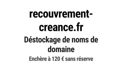 Nom de domaine recouvrement-creance.