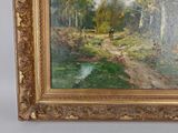a picture of a painting on the wall of a room