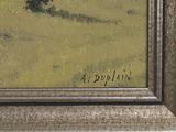 an image of a painting of a lone tree in a field