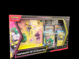 une boîte de jouets Pokémon sur fond noir