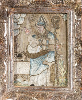 une image représentant un tableau où l'on voit un homme jouant d'un instrument de musique