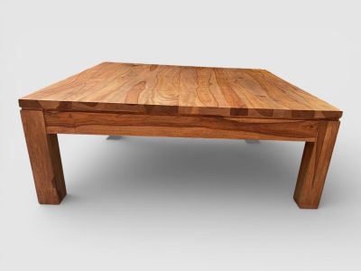 TABLE BASSE carré en bois massif - Photo 1