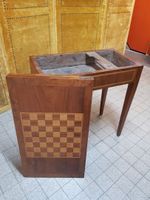 Table à jeux à plateau portefeuille en placage de noyer et m… (photo 2)