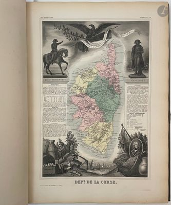 LEVASSEUR (Victor). Atlas national illustré des 89 Départeme…