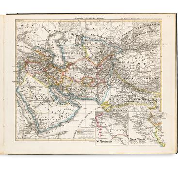 an old map of the middle east asia and the middle east asia