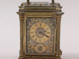 a clock that is sitting on a table