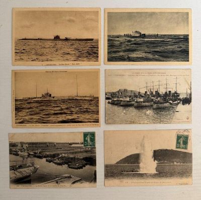 plusieurs vieilles photos de navires à l'eau et d'un bateau à l'eau