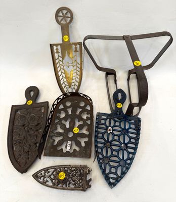many different types of garden tools on a white surface
