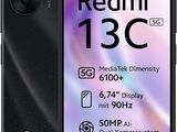the redmi 13c smartphone is shown in black