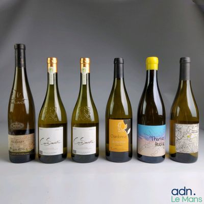 plusieurs bouteilles de vin sont alignées sur une table