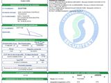 a close up of a document with a barcode on it