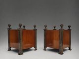 pair of art deco side tables in the manner of george iv