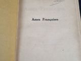an old book with writing on it sitting on a table