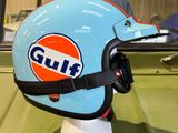 a helmet that is sitting on top of a table
