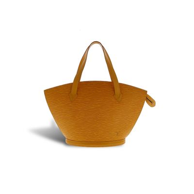 sac fourre-tout Louis Vuitton en cuir orange